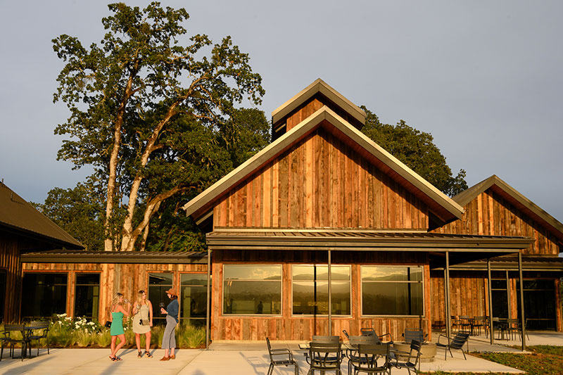 Resonance tasting room patio