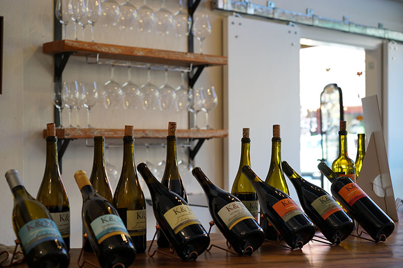 Experience new wines at K and M in Carlton, Oregon