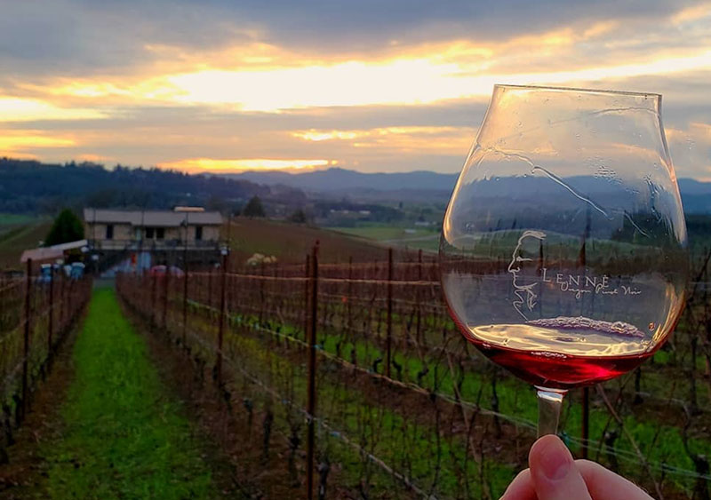 Great Oregon Pinot Noir at Lenne
