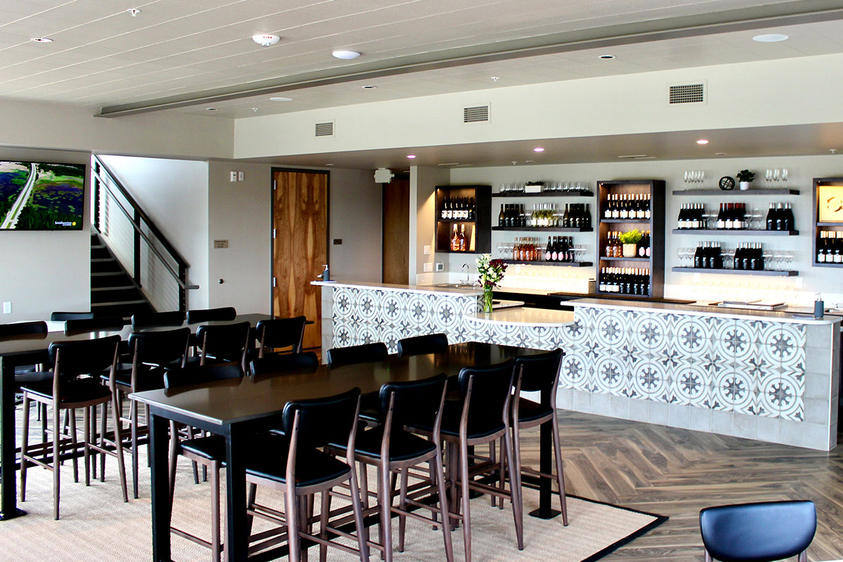 Tasting room at Hawks View Winery