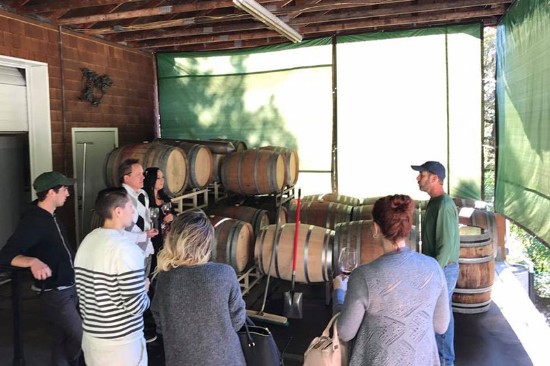Tasting with the winemaker at Natalies Estate Winery