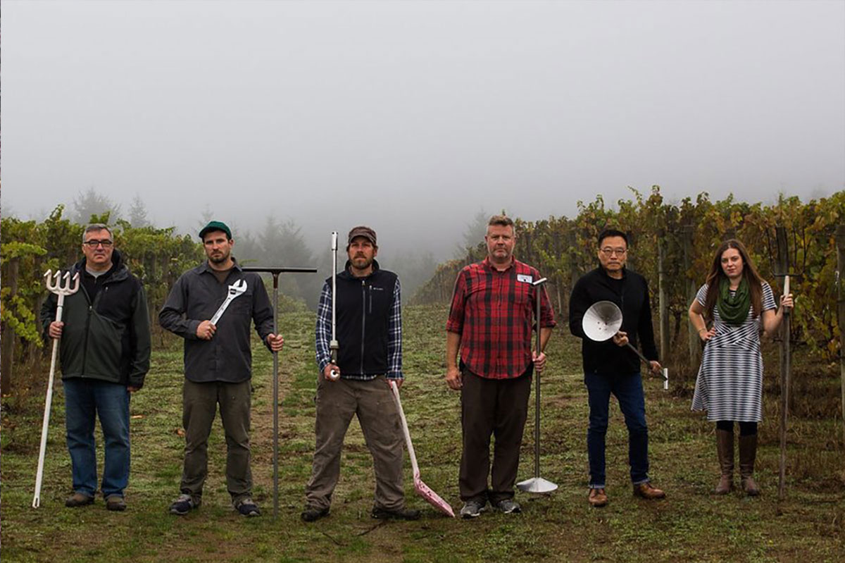Winery team at Patton Valley Vineyard