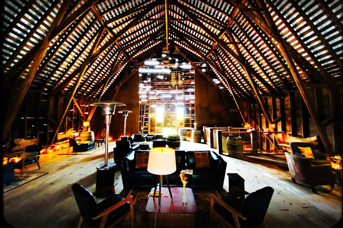 Special event space at the Red Barn at Dominio IV wines