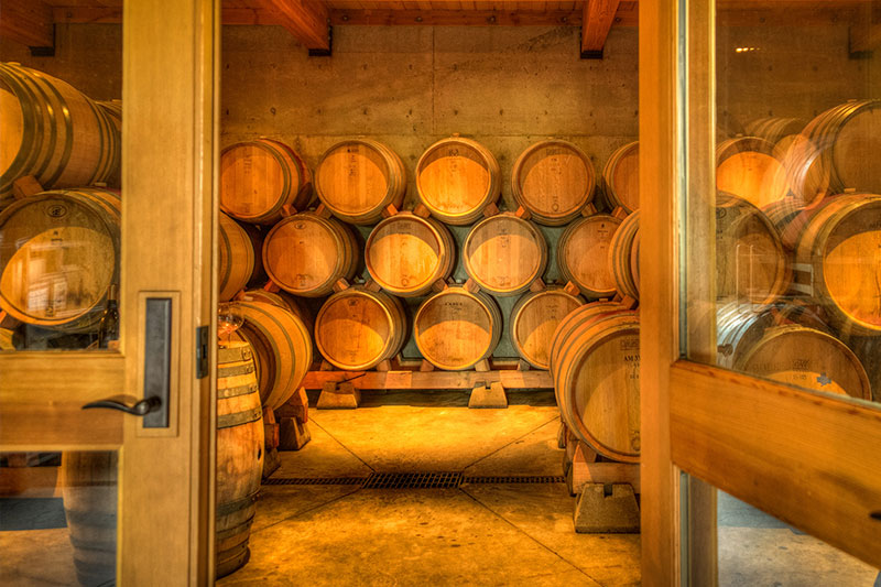 Shea Wine Cellar's Barrel Cave