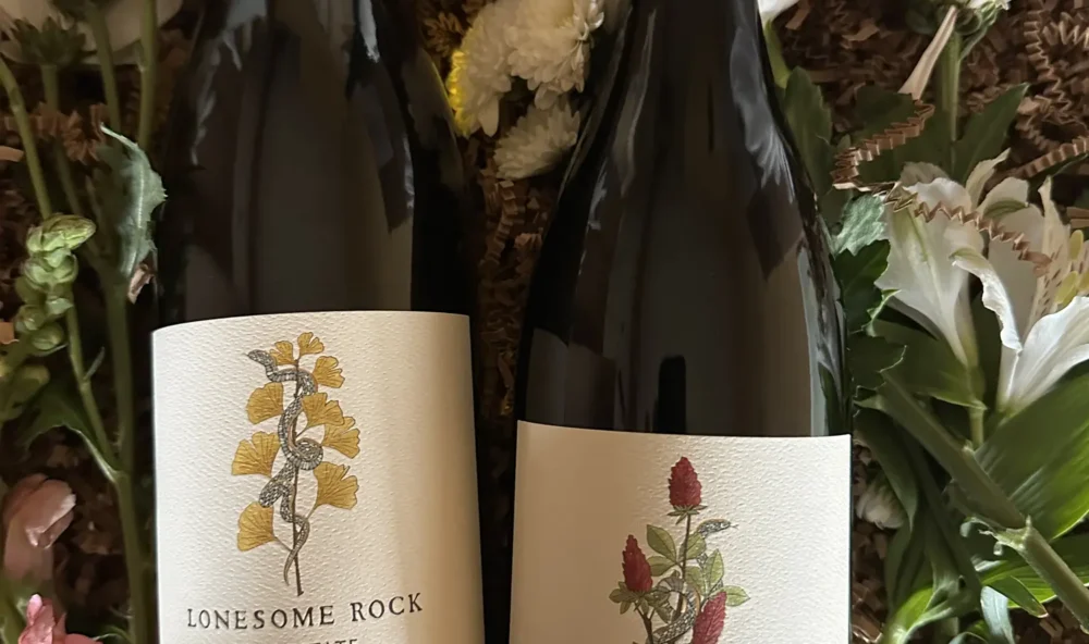 Lonesome Rock Cellars wine bottles